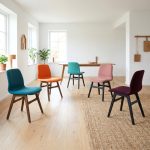 ALYSSA Colorful Fabric Dining Chair