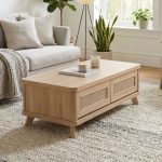 ARTISAN 100cm 2 Drawers Coffee Table-Oak