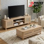 [Package] ARTISAN 6 Feet 2 In 1 Living Set-Oak