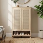 ARTISAN 2 Door Shoe Cabinet Cabinet-Oak