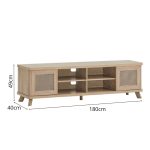 ARTISAN 180cm TV Cabinet-Oak - Image 2