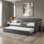 BARON Single Size Pullout Daybed-Grey - Image 2