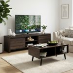 [Package] BELDEN 180cm 2 In 1 TV Cabinet-Walnut - Image 2