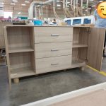 BELLUNO 150cm 2 Door 3 Drawers Sideboard-White Wash - Image 6