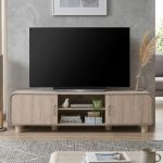 BELLUNO 180cm TV Cabinet-White Wash