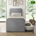 BUSAN Single Size Pet Friendly Pull Out Bed-Grey