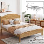 CALLIO Queen Size Wooden Bed Frame-Natural - Image 3
