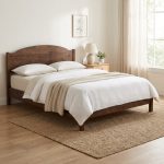 CALLIO Queen Size Wooden Bed Frame-Walnut - Image 4