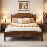 CALLIO Queen Size Wooden Bed Frame-Walnut