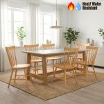 DAINA 6 Seater Dining Set-Natural - Image 3