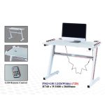 G01 100cm Gaming Table With LED Light-White - Image 3