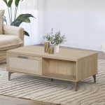 HOSHI 120cm Coffee Table-Oak - Image 2