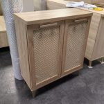 HOSHI 2 Door Shoe Cabinet-Oak - Image 3