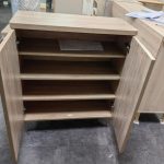 HOSHI 2 Door Shoe Cabinet-Oak - Image 4