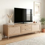 [Package] HOSHI 180cm 2 In 1 Living Set-Oak - Image 2