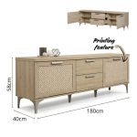 [Package] HOSHI 180cm 2 In 1 Living Set-Oak - Image 4