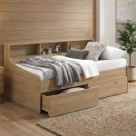 IRENE Single & Super Single Drawer Storage Daybed-Oak - Image 2