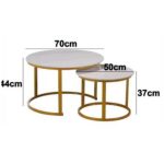 JANUS Sintered Stone Nesting Coffee Table - Image 3