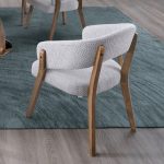 KALUA Wooden Lounge Chair-Grey Fleece - Image 5