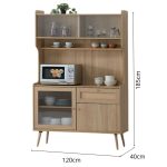 MANOR 120cm Kitchen Cabinet Cabinet-Hazel Oak - Image 5
