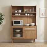 MANOR 120cm Kitchen Cabinet Cabinet-Light Walnut