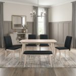 MERLISA Full Solid 6 Seater Dining Set-Black - Image 2