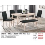 MERLISA Full Solid 6 Seater Dining Set-Black - Image 3