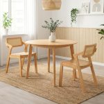 MIDNA 2 Seater Dining Set-Solid Seat