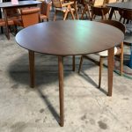 MIDNA D100cm Round Dining Table-Walnut - Image 2