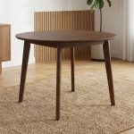 MIDNA D100cm Round Dining Table-Walnut