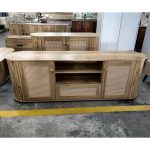 MILOS 180cm Curved TV Cabinet-Wotan Oak - Image 7