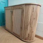 MILOS 180cm Curved TV Cabinet-Wotan Oak - Image 9