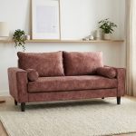 MONZA 3 Seater Sofa-Marble Rose