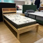 MORI Single Wooden Bed Frame With LED Ambient Light-Natural - Image 5