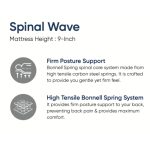 Honey SPINAL WAVE 9 Inch Bonnell Spring Mattress - Image 6