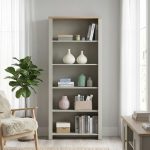 ORION 5 Tier Display Cabinet Book Shelf-Grey