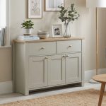 ORION 110cm 3 Door 2 Drawer Sideboard-Grey - Image 2