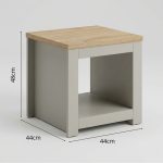 ORION Side Table-Grey - Image 3