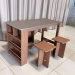 PALLAS 4 Seater Dining Set-Summer Oak - Image 3