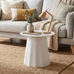 PONZA D50cm Plastic Side Table-6 Colors - Image 2