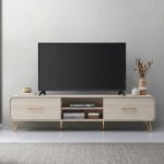 PUGLIA 180cm TV Cabinet-White Wash