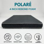 Polare RELAX 4" Foam Mattress (Black Edition)-Single