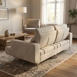 REIMS 3 Seater Pet Friendly Push Back Sofa-Coffee Brown - Image 4