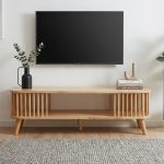 SAMOS 120cm Solid Wood TV Cabinet-Natural