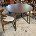 TENURE 4 Seater Round Dining Set-Walnut - Image 3