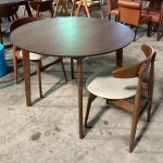 TENURE 4 Seater Round Dining Set-Walnut - Image 4