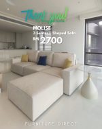 MOLISE 3 Seater Pet Friendly Modular L Shaped Sofa-Sand - Image 6