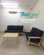 WICHITA 2+3 Seater Sofa Set-Grey - Image 6