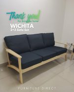 WICHITA 2+3 Seater Sofa Set-Grey - Image 7