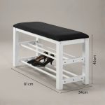 TIVOLI 80cm Storage Shoe Bench-3 Colors - Image 3